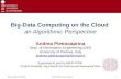 Big-Data Computing on the Cloud