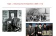 Topic 1: Industry and Immigration (1865-1914) ??•Bessemer Process –Henry Bessemer ... –Business to operate without government regulation ... Industry and Immigration ...