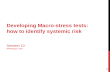 DEVELOPING MACRO-STRESS TESTS: HOW TO IDENTIFY SYSTEMIC RISK SESSION 10 MINDAUGAS LEIKA 1.