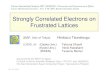 Strongly Correlated Electrons on Frustrated   Strongly Correlated