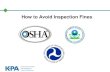 How to Avoid Inspection Fines