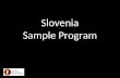Incentive Travel program: Sample: Slovenia