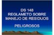 DS 148_REGLAMETO SOBRE MANEJO DE RESIDUOS PELIGROSOS