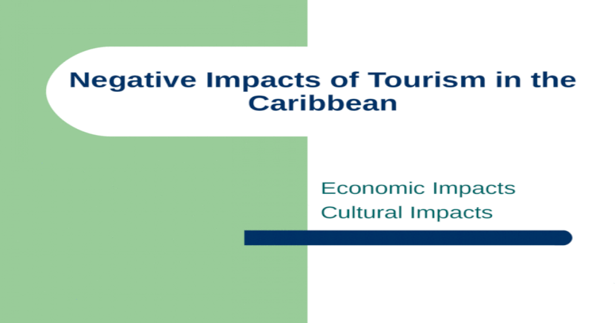 social impacts of tourism in the caribbean