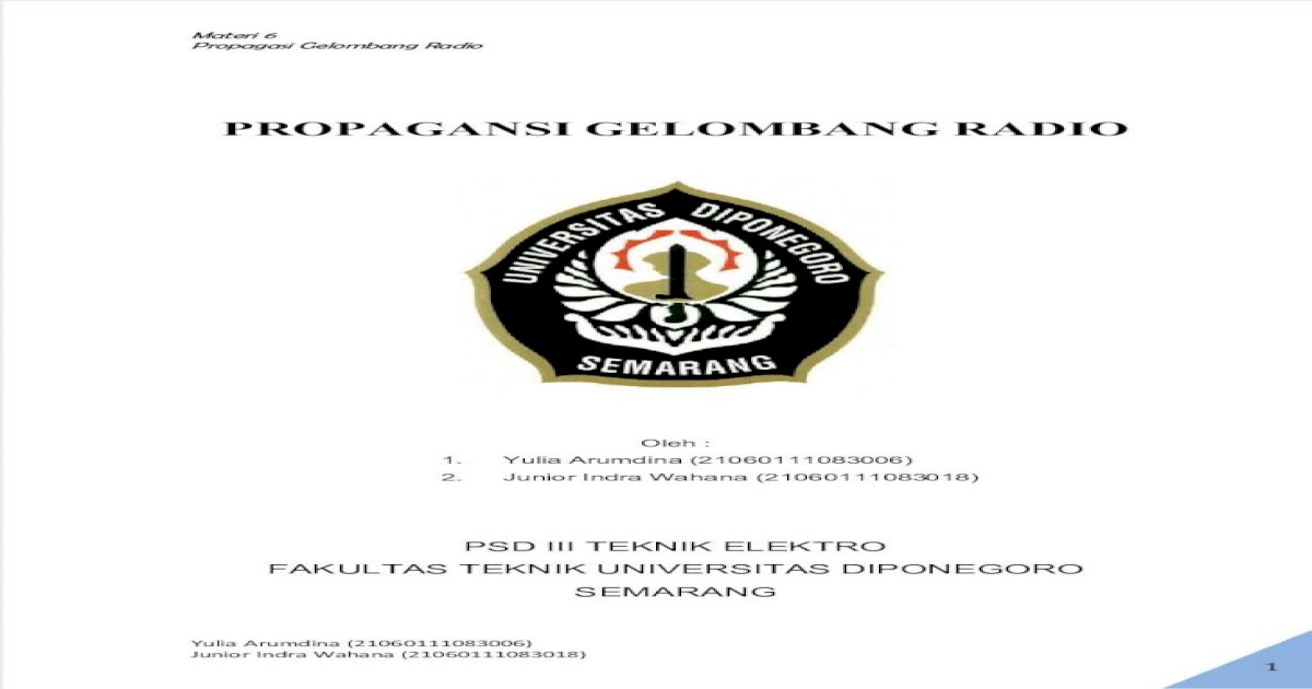 Propagasi Gelombang Radio - PDF Document