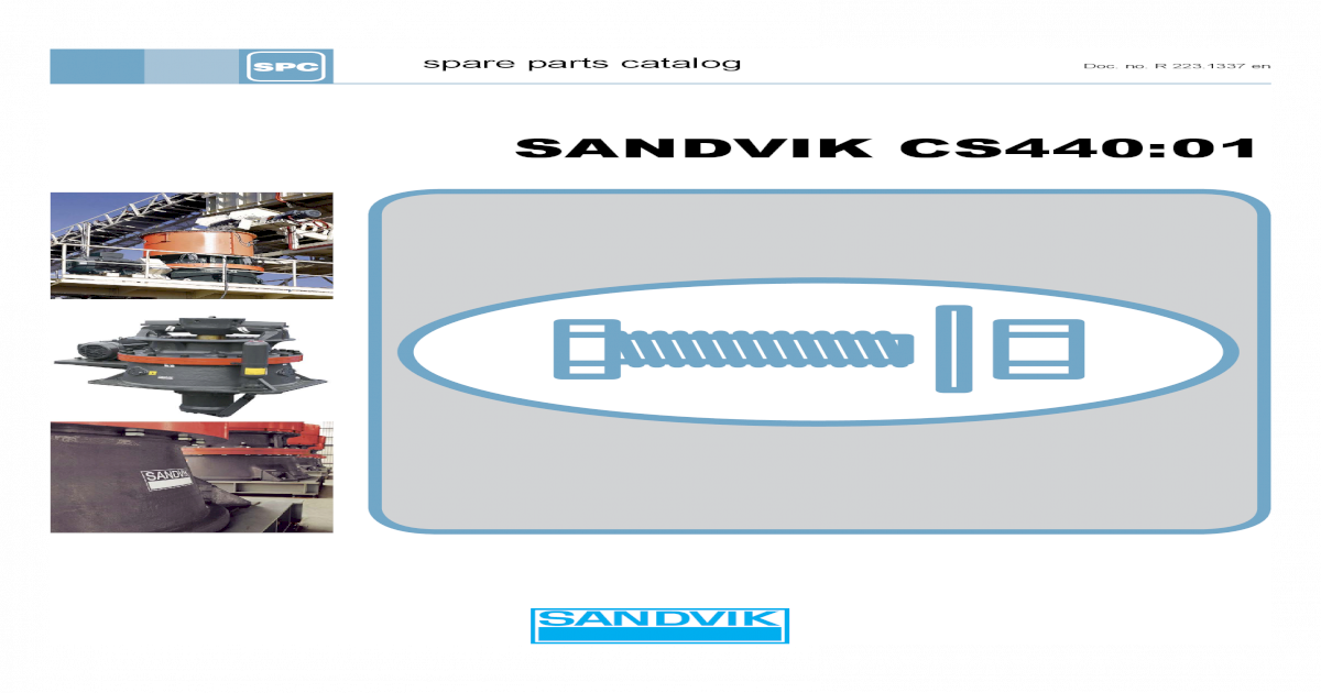 Sandvik Spare Parts Catalogue Pdf