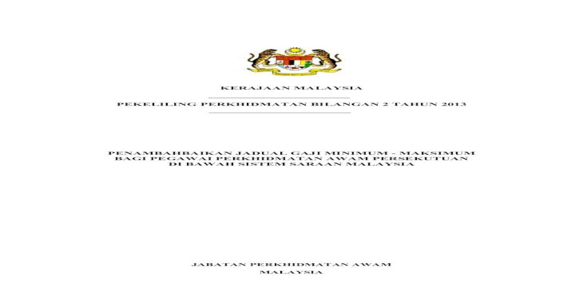 Kerajaan Malaysia Pekeliling Perkhidmatan Bilangan Jpa Bge 223 5 4 3 Siri No Kerajaan Malaysia Pekeliling Pdf Document