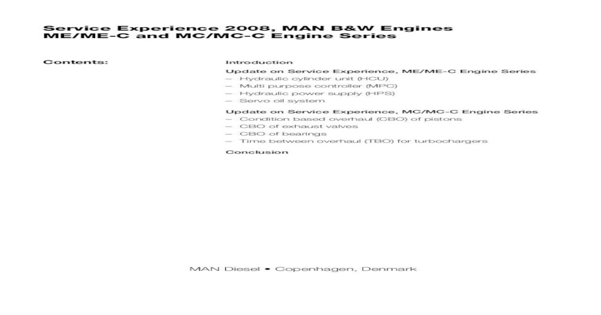 man b&w engine - [PDF