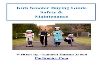 Kids scooter buying guide safety &amp; maintenance