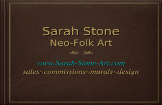 Sarah Stone Current Neo Folk Art Paintings