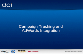 Campaign Tracking and Adwords Integration