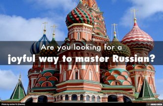 Joyful way to master Russian