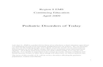 Pediatric Disorders of Today