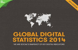 Global Digital Statistics 2014 by We Are Social