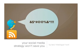 Your Social Media Strategy Won't Save You