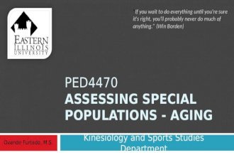 Assessing Special Population - Aging