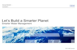 Let&acirc;&euro;&trade;s build a smarter planet smarter water management