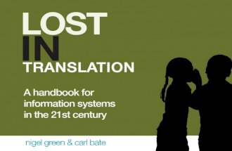 Lost in Translation: A Handbook for Information Systems in the 21st Century