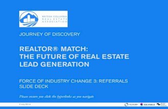 REALTOR&reg; Match: the Future of Real Estate Referrals