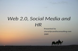 Web 2.0, Social Media and HR