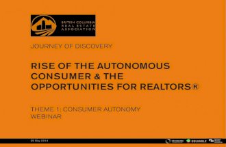 The Rise of the Autonomous Consumer &amp; the Opportunities for REALTORS&reg; Webinar