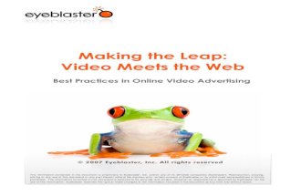 Making the Leap: Video Meets the Web