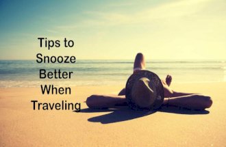 Tips to Snooze Better When Traveling