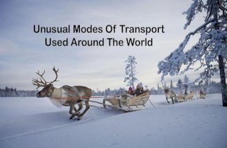 Unusual Modes Of Transport Used Around The World
