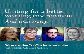 Uniting for a better working environment&acirc;&euro;&ldquo; and university