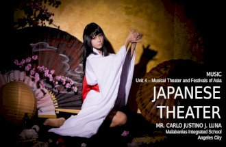 MAPEH 8 (Music 4th Quarter) - Japanese Theater