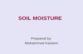 Soil moistur