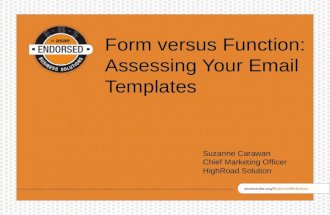 Asae lunch learning-Form versus Function: Assessing Your Email Templates