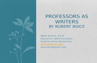 Professors as Writers