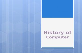History of computer  - Shivms Jaiswal