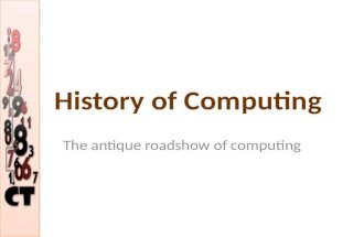 The antique roadshow of computing. What do the following all have in common? &acirc;&euro;&ldquo; census taking &acirc;&euro;&ldquo; weaving (cloth) &acirc;&euro;&ldquo; multiplication &acirc;&euro;&ldquo; daughter of a famous