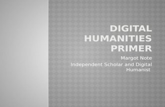 Digital Humanities Primer