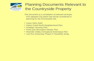 Planning documents relevant to Countryside