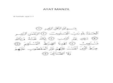 Manzil ayat Manzil Dua